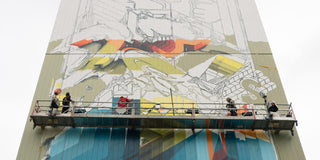 36 Meter high mural